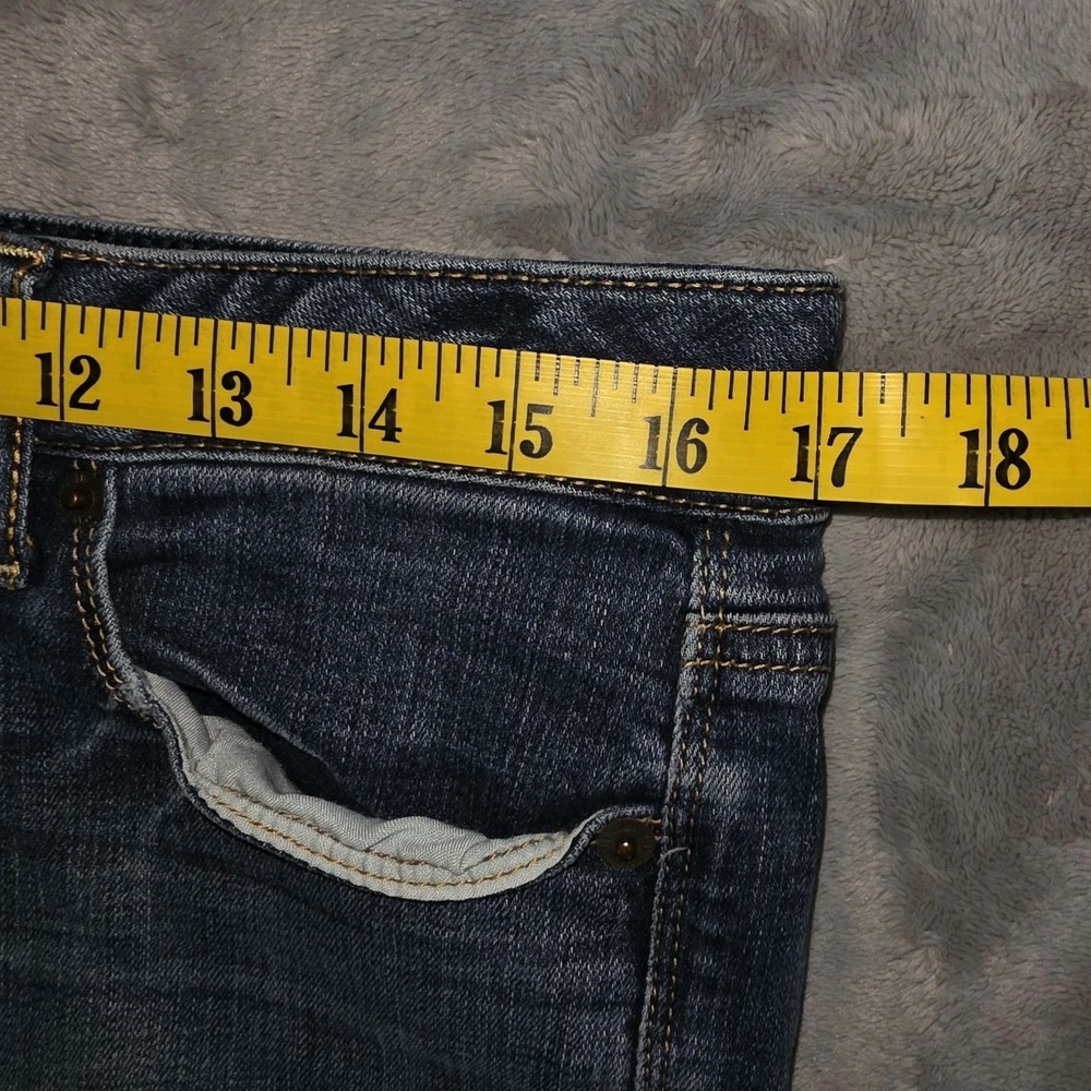 American Eagle Skinny Kick Jeans Womens 10 Blue Super Stretch - Picture 13 of 16